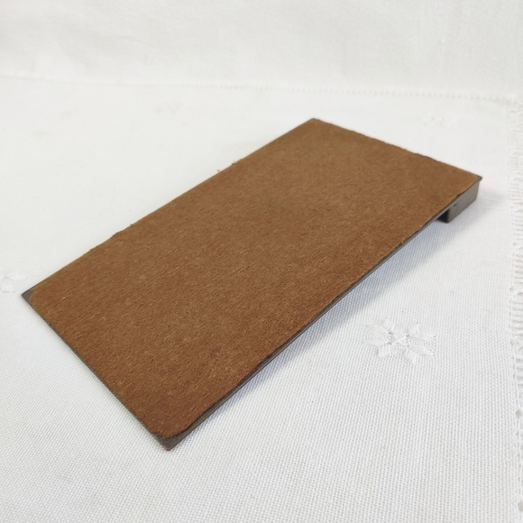 Vintage SilverCrest Decorated Bronze Double Inkwell & Notepad Holder, Art Deco - Picture 15 of 16